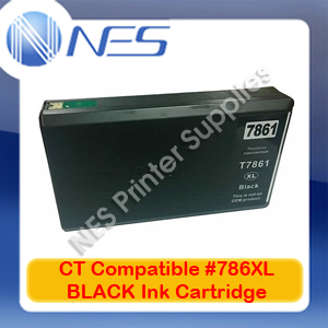 CT Compatible #786XL BLACK High Yield Ink Cartridge for Epson WorkForce Pro WF-4630/WF-4640 (T787192)